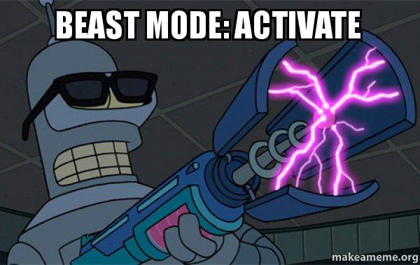 beast mode activate meme